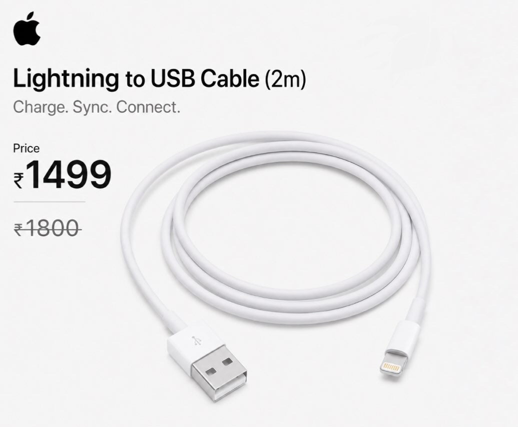 Apple Lightning to USB Cable (2m)
