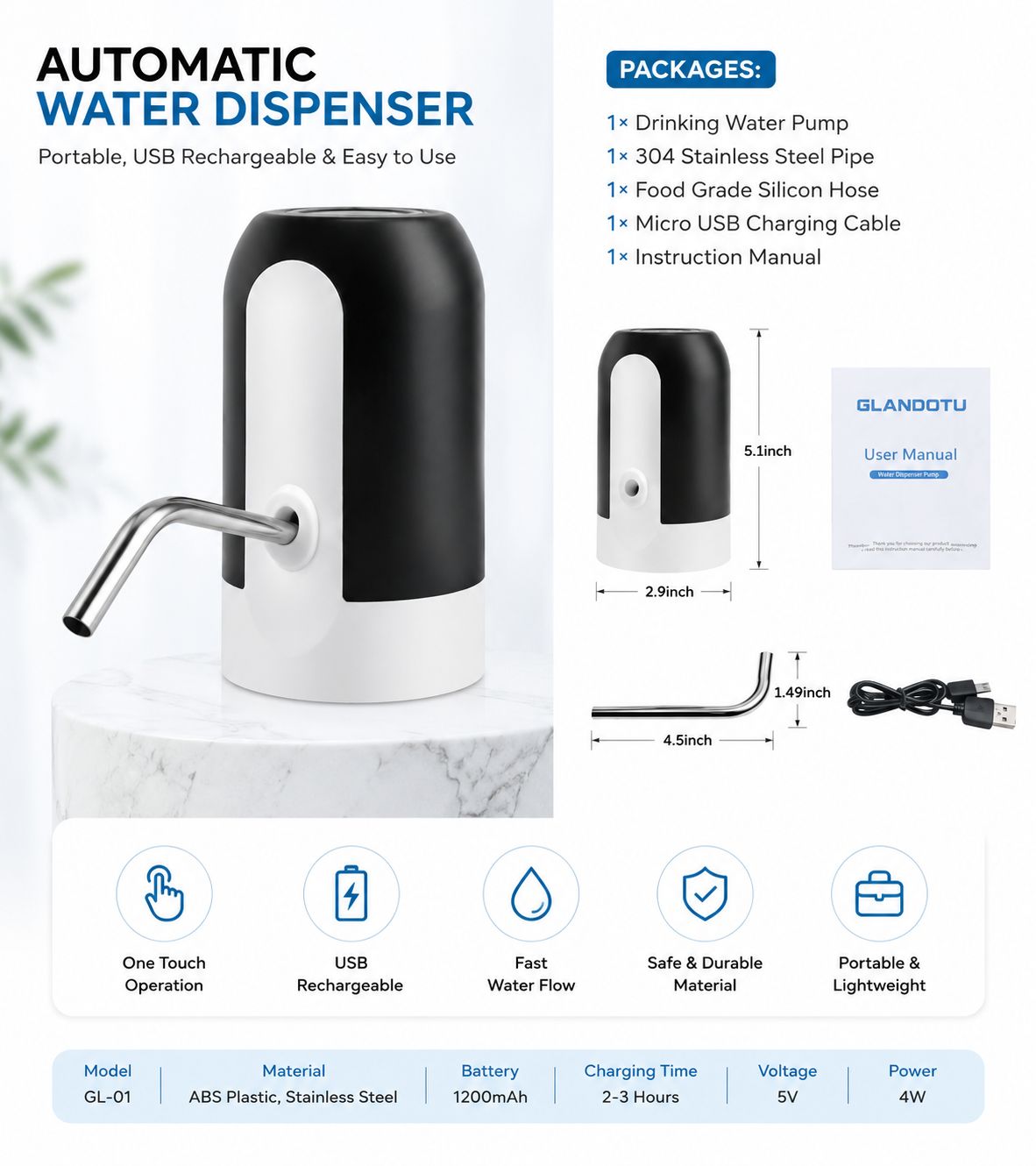 Smart Electric Water Dispenser Pump